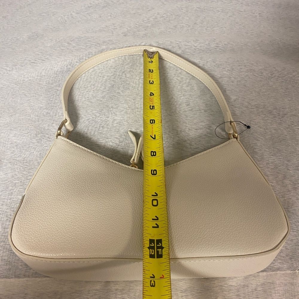 NWOT Mini Ivory Vegan Handbag - Picture 5 of 9
